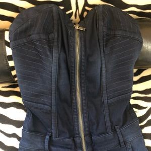 Guess tube denim jumpsuit